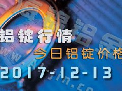 鋁錠行情：12月13日長江各地區(qū)鋁錠價格市場行情