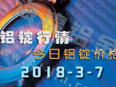 鋁錠行情2018：3月7日鋁錠價(jià)格,各地今日鋁價(jià)