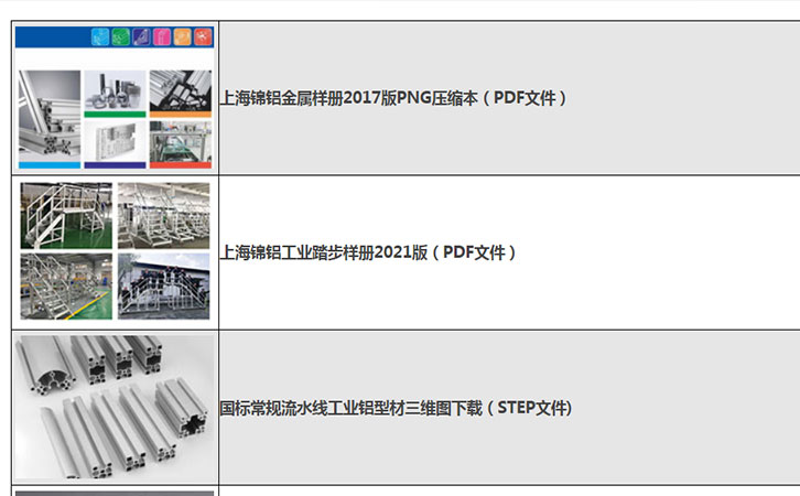 工業(yè)鋁型材型號大全